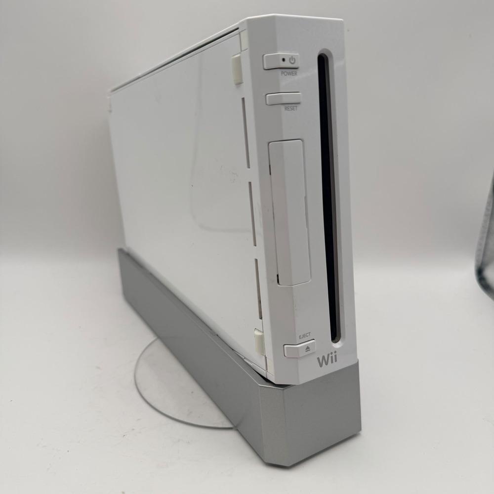 Nintendo Wii White Console Bundle Remote Play Game Sensor Bar Cable TESTED WORKS